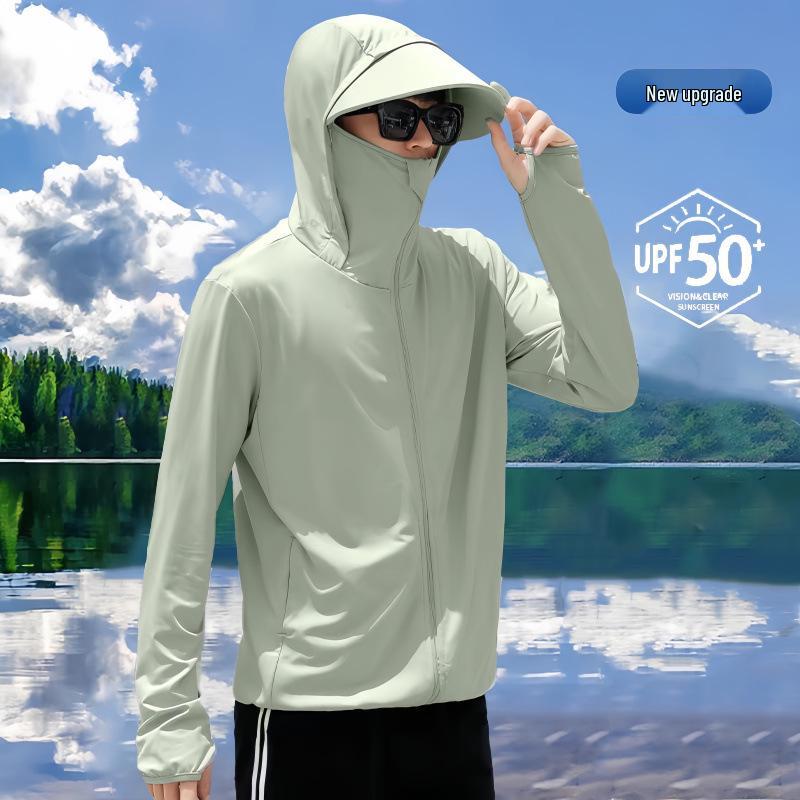 Men's 2026 Breathable Ice Silk Fishing Shirt - UV Sun Protection, Cooling, Lightweight Summer Outdoor Sportswear
