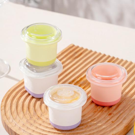 Silicone Ice Cube Mold with Lid Reusable Ice Ball Maker Large Flexible Ice