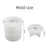 2pcs/set Small Pot Jars Silicone Molds with Lid for Concrete Plaster Resin Epoxy Craft DIY