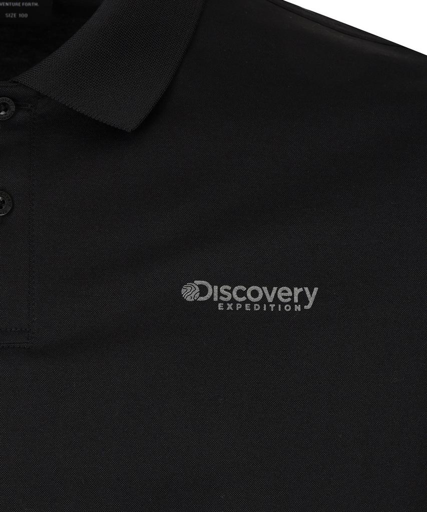DISCOVERY EXPEDITION Men'S Essential Cleanfeel Polo Shirt (Black)