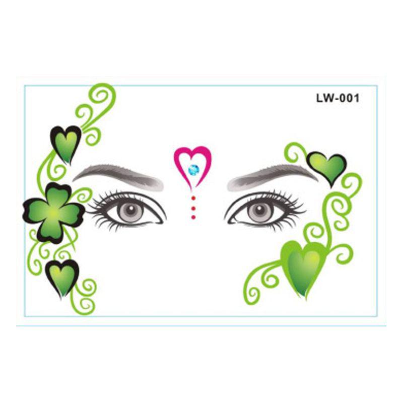 Waterproof Halloween Face & Body Temporary Tattoo Stickers for Makeup & Decoration