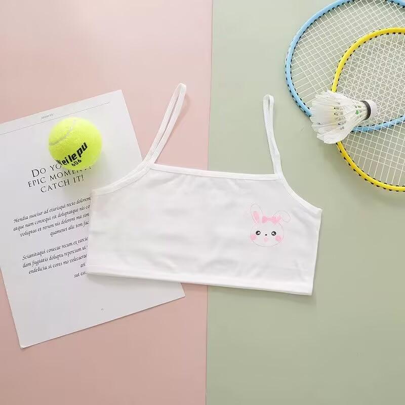 

Кружевной бюстгальтер для молодых девушек, подростковое мягкое хлопковое нижнее белье для подростков, тренировочный укороченный топ для детей 8-14 лет one size