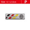 1Pcs 3D Aluminum Stickers Car Body Trunk Decal For VW Golf Tiguan Touran Polo GTI Jetta Passat CC T5 Scirocco Arteon Transporter Mc9