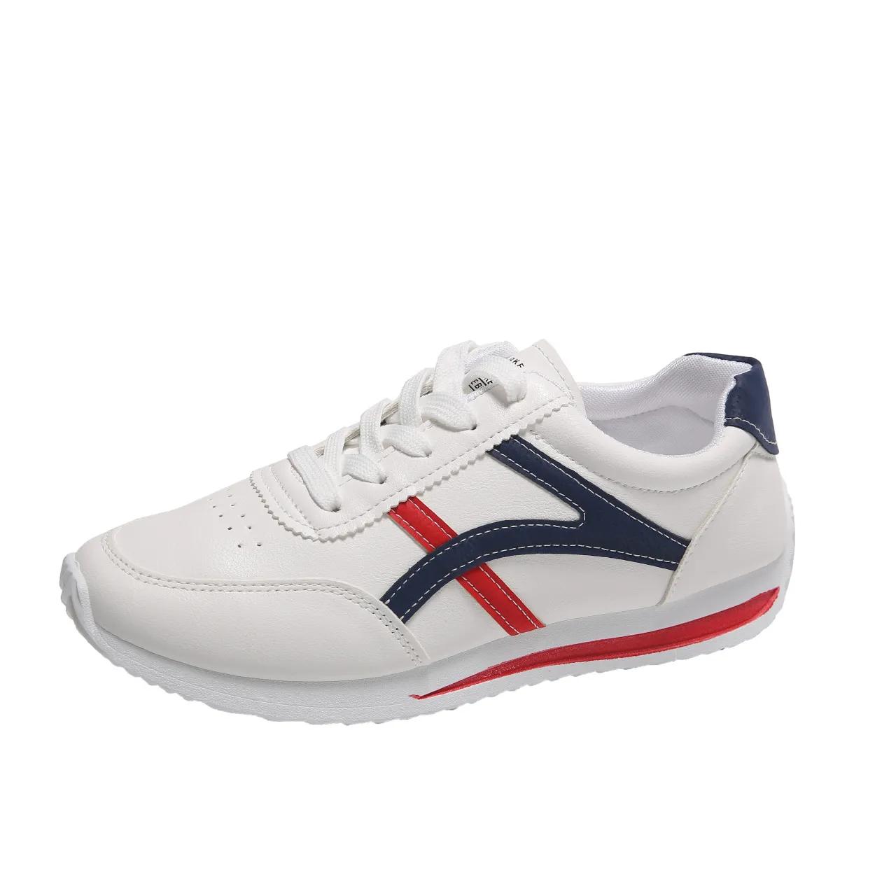 

Женские кроссовки, повседневная обувь для ходьбы для женщин, плоские кроссовки со шнуровкой, высокого качества, модные дикие мокасины с плоским дном 35 синий