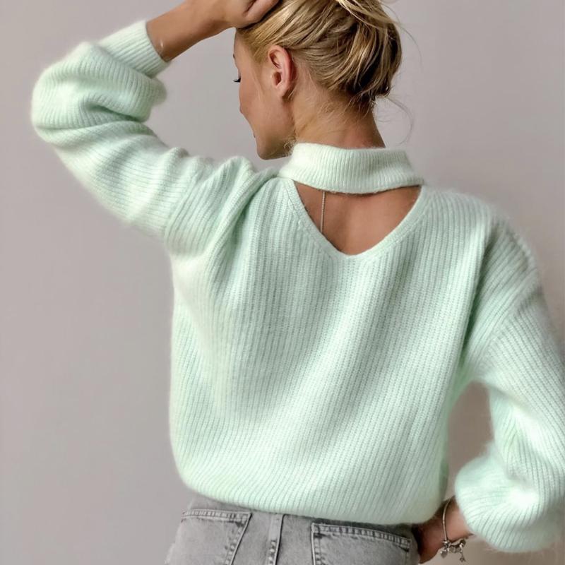 Hirsionsan Weiche Warme V-ausschnitt Pullover Frauen Elegante Candy Farbe Gestrickte Weibliche Pullover Lose Kaschmir Grundlegende Strickwaren Pullover