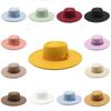 Wool Felt Fedora Hat For Men Women With Wide Brim In Classic Black For Formal Events