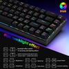 68 Keys Mechanical Keyboard Hot Swappable Red Switch RGB Backlit Wireless Wired BT 5.0 Black 3 Mode