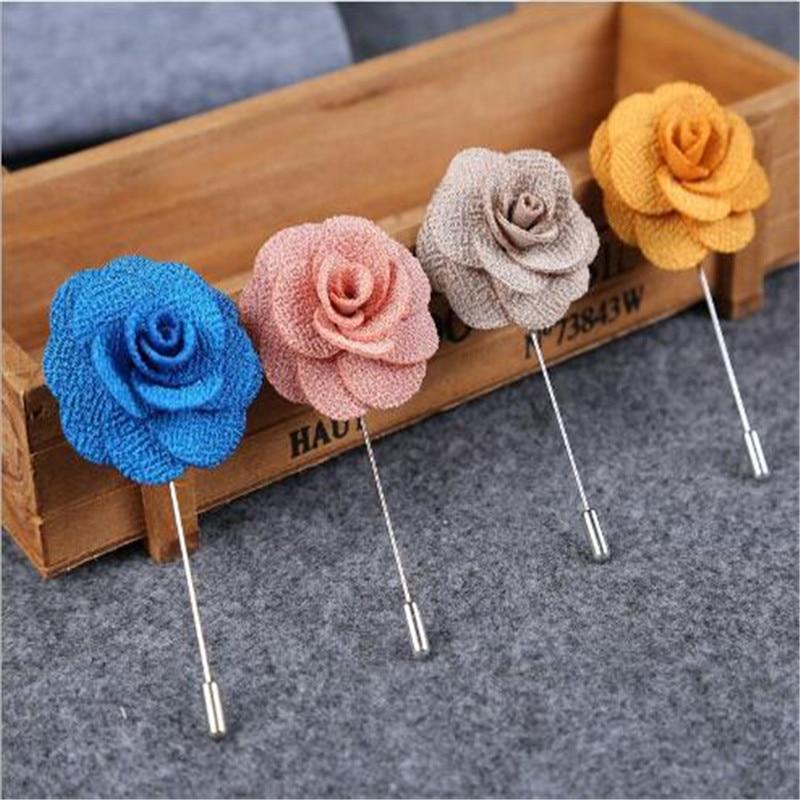 3 Styles Men's Lapel Flower Daisy Rose Handmade Boutonniere Stick Brooch Pins 3 Styles Men's Lapel Flower Daisy Rose Handmade Boutonniere Stick Brooch Pins