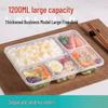 Disposable 5-Compartment Meal Prep Containers