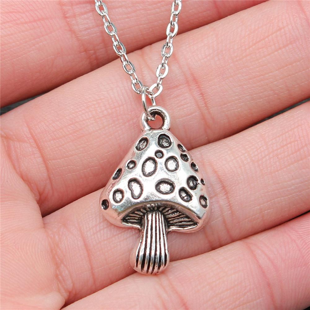 Necklace On The Neck 43cm Chain Clover Mushroom Leaf Kids' Jewelry Materials QN016