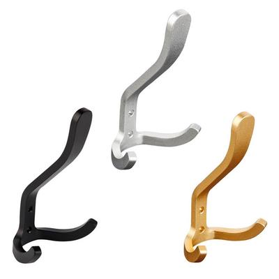 Haken aus Aluminiumlegierung Schwarz Gold Silber Wandaufhängung