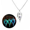 Luminous Wolf Totem Pendant Necklace Animal Long Necklace Hiphop Jewelry