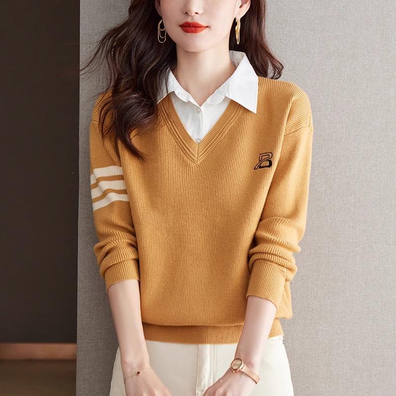 Women’s Chic Two-Piece Style Knit Sweater - Autumn/Winter 2024