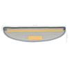 VidaXL Tapis d'escalier 15 pièces 65 x 21 x 4 cm Gris Demi-rond Grand 133900