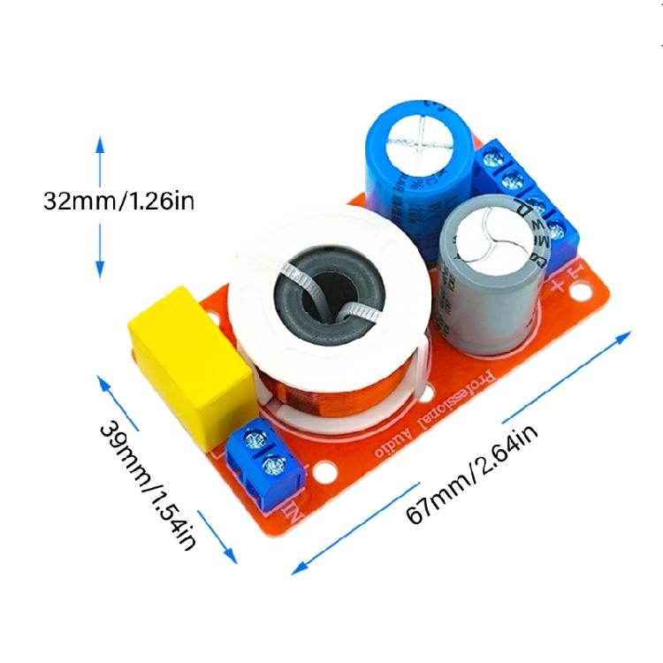Easy Installation Speaker Frequency Divider With Heat Resistant Magnetic Inductors Low Impedance Capacitors Terminals