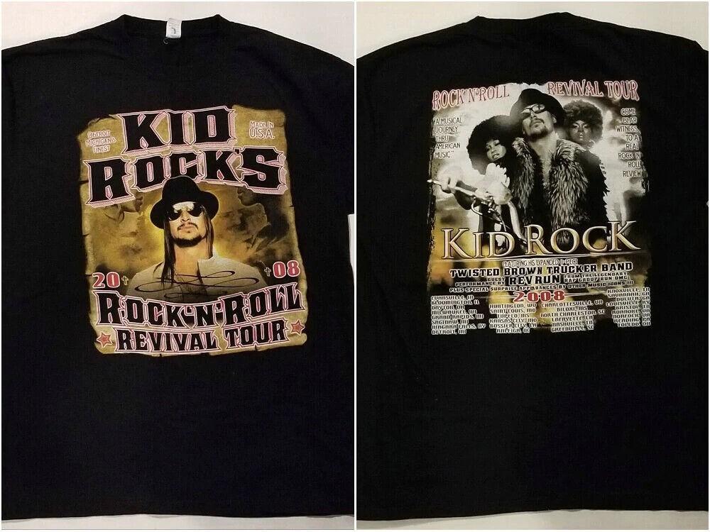 

VINTAGE KID ROCK TOUR T SHIRT BLACK PRINT T SHIRT Unisex T-Shirt XXXL