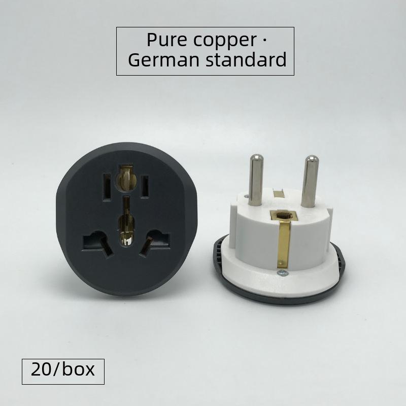 German to Korean Plug Adapter: EU, US, UK to KR Converter with Pure Copper