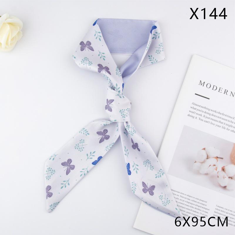 Versatile Vintage Silk Scarf: Hair Tie, Headband, Bag Accessory