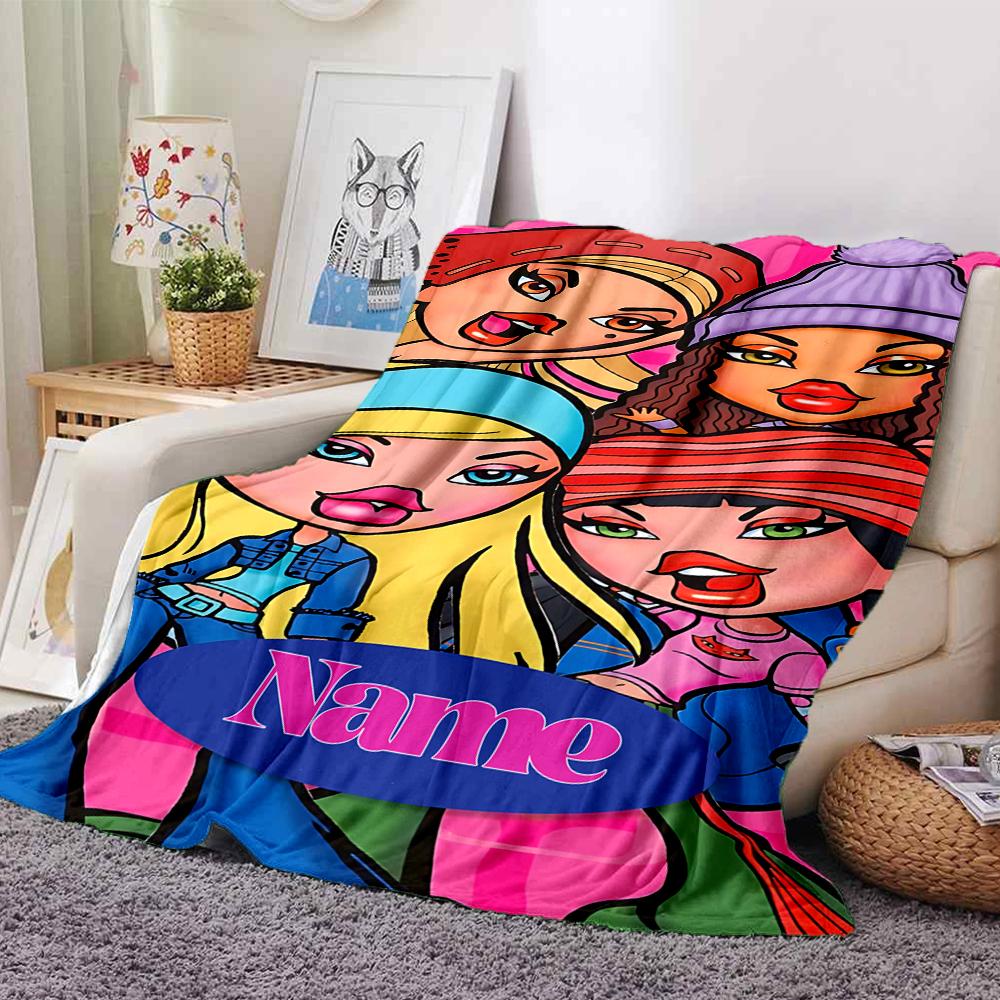 Custom Name Starlit Fashion Journey blanket for Couch & Bed, Plush Cozy Fuzzy Blanket Super Soft & Warm Blankets for Fall and Winter. 0908149