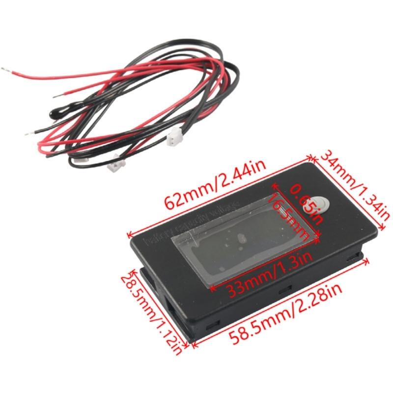 Universal Battery Capacity Monitor For Golf Carts Motorhome Vehicles Digital Voltages Meter Simple Installation