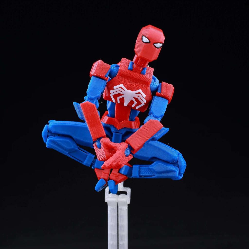 9L3D Printed Lucky Dummy 13 Spider-Man 3D Printed Action Figure, Multi-Jointed Poseable Anime Model, Collectible Gift for Fans