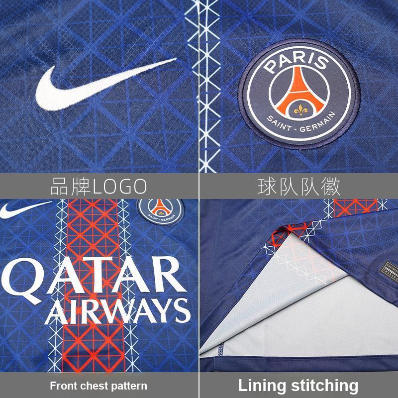Nike Paris Saint-Germain 2025-2026 Season Home Fan Short Sleeve Football Shirt Men Tops Navy-Blue HJ4593-411