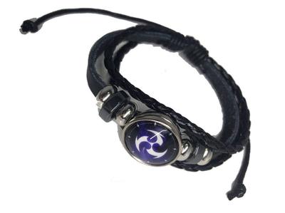 TiproPechka Genshin Impact Eye of God Lightning Bracelet, Braided, Elemental Magical Organ, 7 Heavenly Gods Statue, Cosplay Accessory