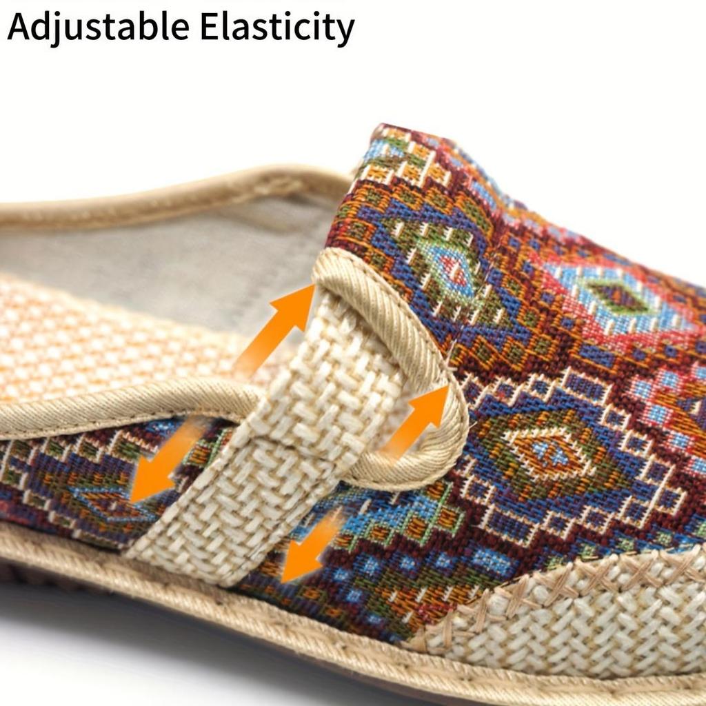 Geometric Design Slip-On Sneakers with Comfort Sole
