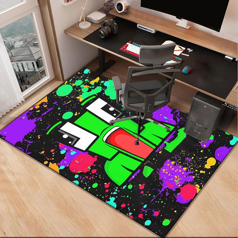Colorful game Friends Office Rug Chair Mat, Game Carpet, Suitable for Front Door, Bedroom, Living Room, Desk, Holiday Gift