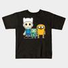 Boys Girls Soft Cotton Graphic Tees Adventure Time T-shirt Breathable Daily School Wear Kids T-Shirts