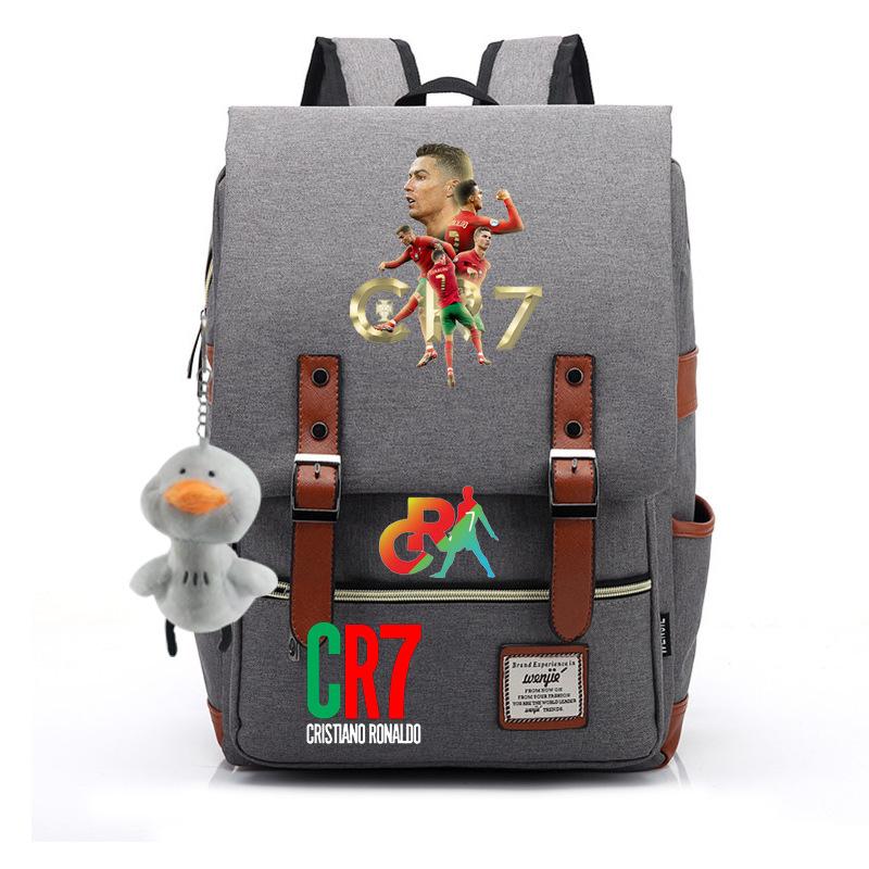 Modischer Anime CR7 Teenager Schüler Schultasche Herren und Damen Freizeit Rucksack