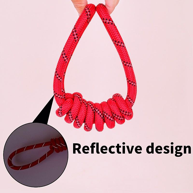 Dog Toys Cotton Ropes Dogs Toy Reflective Knot Rope Toys for Dog Teeth Molar Chew Proof Rope Dogs Training Toy Puppy Accessories