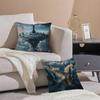 Beautiful Cloud Chess Picture Pillow Case Comfort Sofa Bed Silky Elegant Invisible Zipper Decorative Cushion Cover