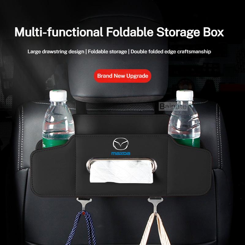 For Mazda 2 3 5 6 SKYACTIV Atenza Axela Demio CX-3 CX-5 CX5 CX7 CX-7 CX-9 CX8 MX-5 Car Seat Back Multi-Functional Storage Box FF25