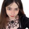 Black Necklaces Chain Spiders Short Neck Gothic Costume Jewelry for Women & Girl