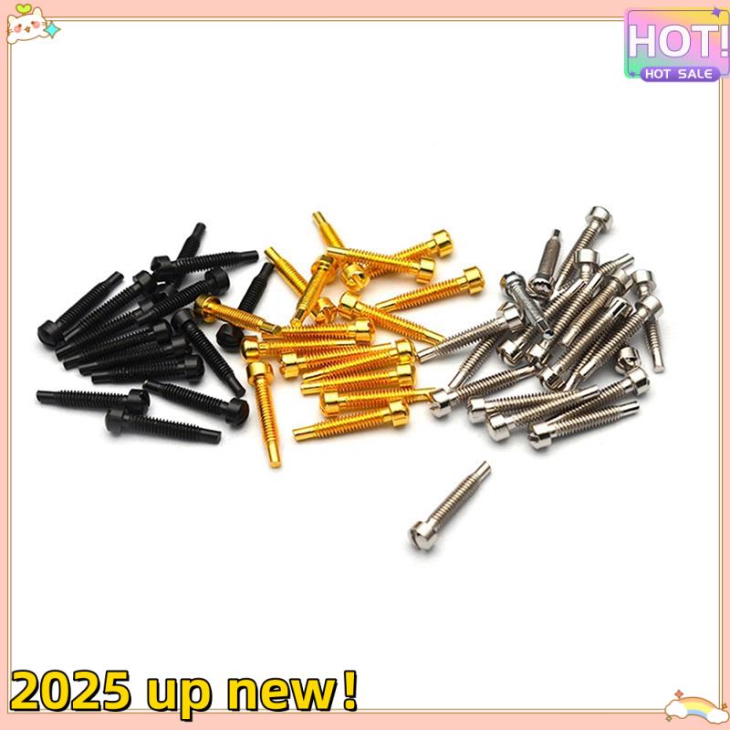 

Classy-50Pcs Pickup Metal Pins-One Word-Closing 3X21mm/5.0MM (Diameter 3.0MM) Guitar Pickup Parts Screw Rods чорний