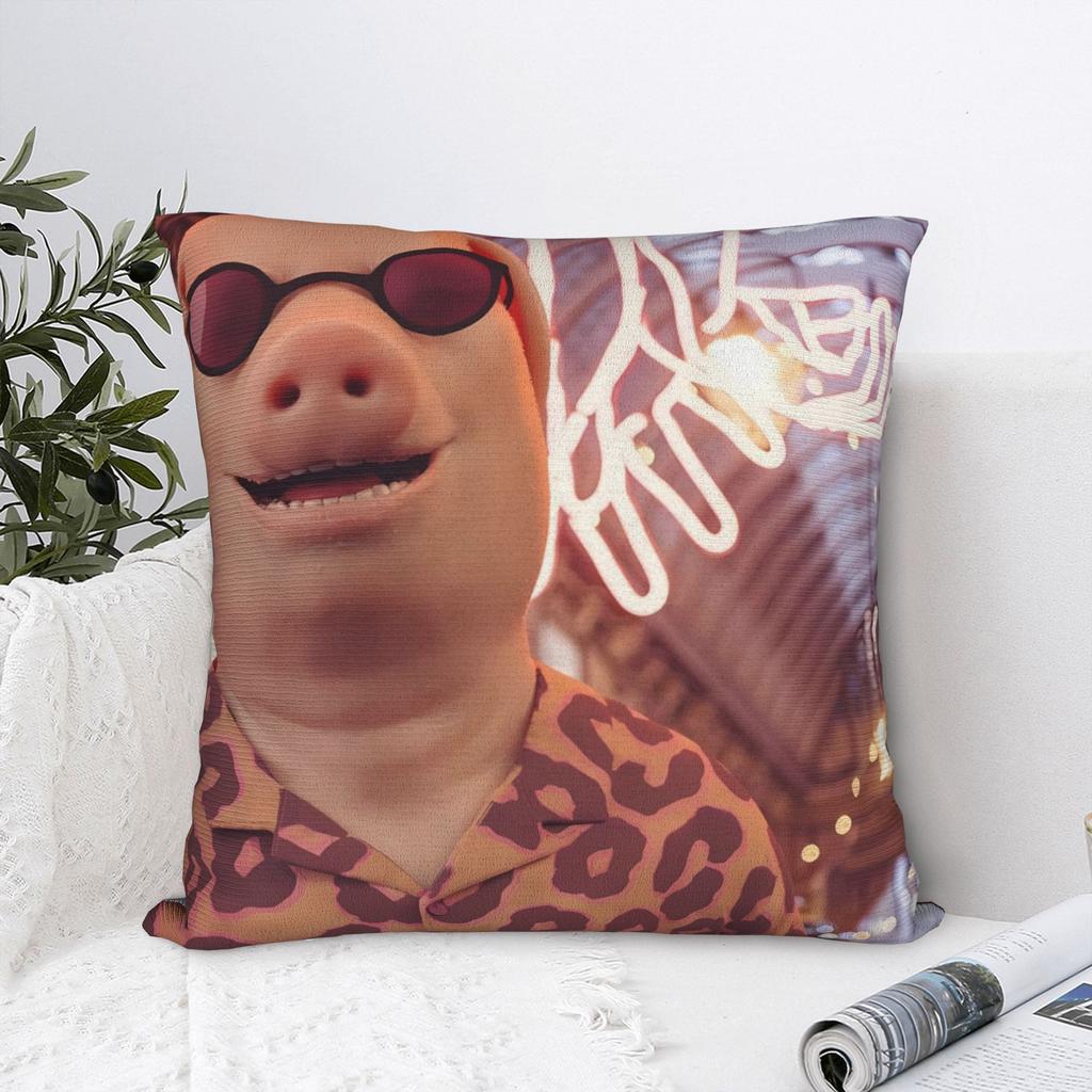 Pillow Case John Pork Calling Art Soft Pillow Cover For Chair Sofa Home Decor Kawaii Pillowcases