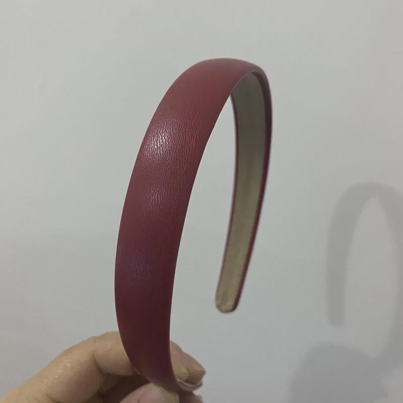 

Корейская ретро-повязка на голову из искусственной кожи: Шикарный аксессуар для волос во французском стиле