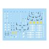Fluorescent!! MG MGEX MGSD FM HiRM 1/100 Robot MS Yukisha Detail Up Water Transfer Decal (for MG 1/100 Amazing Red Warrior MG-159) [Parallel Import]
