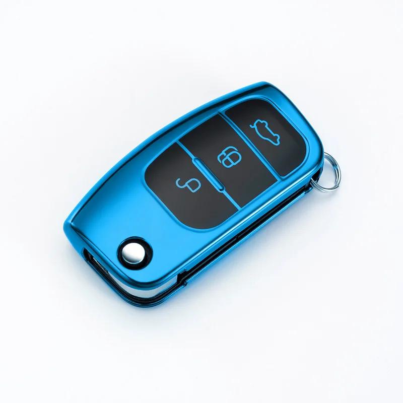 

Shell Fob Holder Protector For Ford Focus 2 Mk2 Fiesta Mondeo Galaxy Falcon Territory Ecosport Car Key Case Cover Accessories
