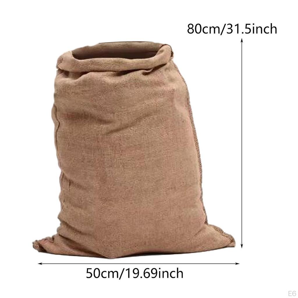 Burlap Sack Large Bag Reusable Funny Outdoor Picnic Party Race Potato for Field Day
