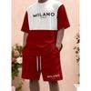 Selected Men's Casual Outdoor Street Sports Suit T-shirt Shorts