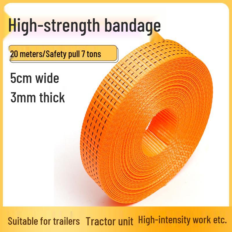 Heavy-Duty Polyester Truck Tow & Binding Straps - Wear-Resistant Brake, Tow Ropes & Webbing