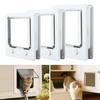Cat Door for Thin Plates 4 Way Locking Pet Door Interior Cat Door with Magnetic Flap for Cats Up To 18 Lbs Easy To Install On Windows Sliding Doors