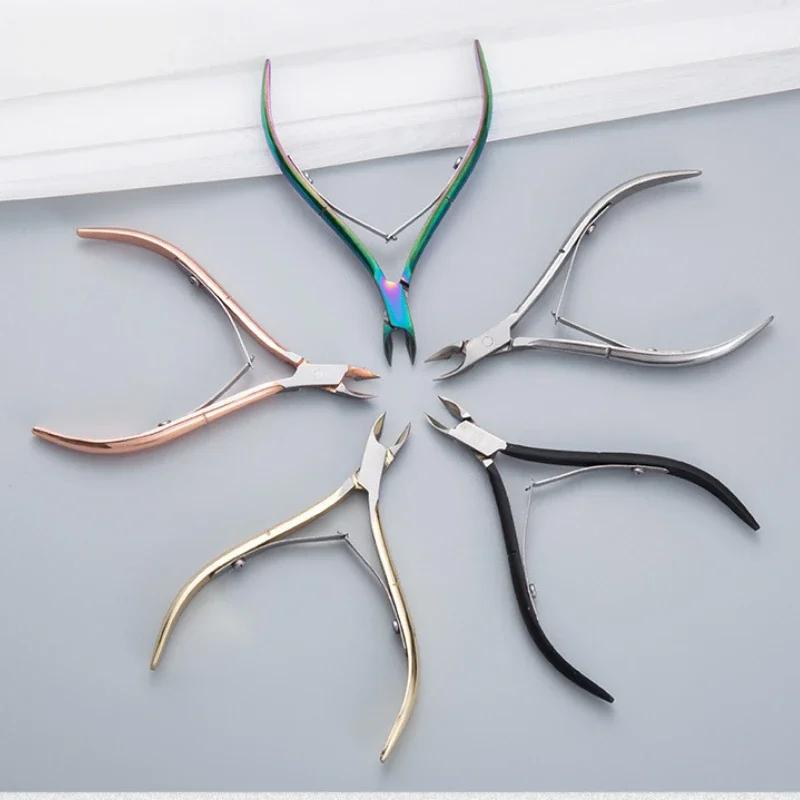 Nail Cuticle Nipper Trimming Dead Skin Remover Stainless Steel Pedicure Cutter Cuticle Scissors Plier Nail Art Manicure Tools