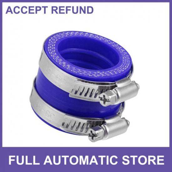 35mm ID Blue Autoburetor Adapters Inlet Intake Pipe Manifold Boot Interface