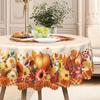 Harvest Festival Pumpkin Sunflower Tablecloth Autumn Pastoral Round And Rectangular Table Cloth Household Table Decorative Cloth