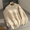 Cozy Mink Velvet Women's Sweater: Thick, Premium Knit for Autumn/Winter - Chic, Relaxed Style