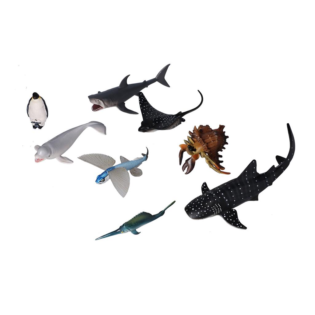 Marine Life Toys Cute Realistic Safe Plastic Educational Sea Animals Figures Model for Kids