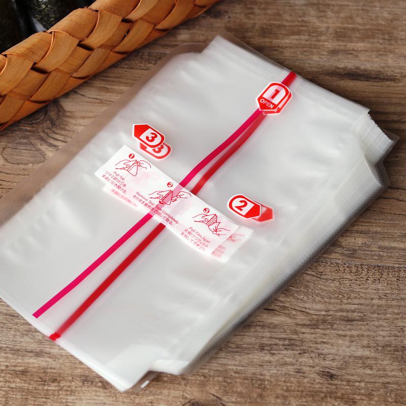 

Triangle Onigiri Bags with Stickers, 100-Pack (No Nori) прозрачный